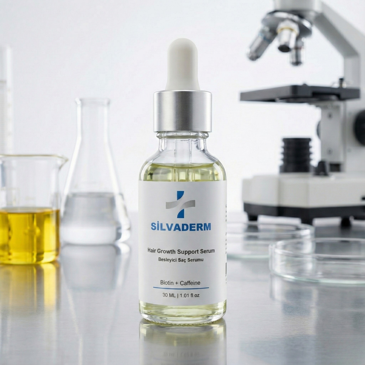 15% Total Active Hair Complex: 3% Procapil + 5% Niacinamide + 5% Panthenol + 2% Caffeine